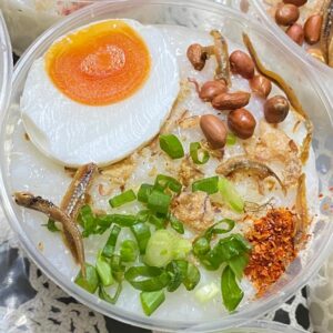 bubur nasi telur masin mak lebai
